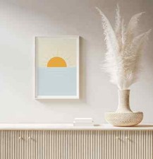 Sun and Sea Abstract Sunset Poster Premium Quality Choose your Size