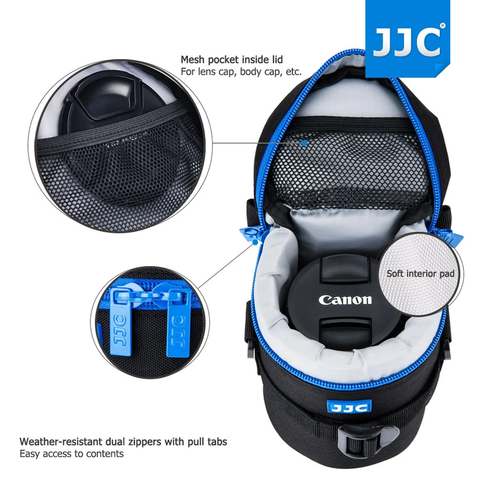 80x135mm Deluxe Lens Pouch Case Bag fr Canon 35mm 17-55mm 17-85mm Nikon 55-200mm - Image 4 of 4