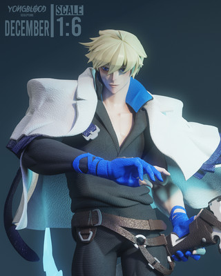 Ky Kiske | Guilty Gear Strive | UNPAINTED | 1/6 Scale Resin Kit |