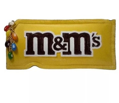 Kate Spade New York X M&M s Crossbody 3D Tasche Lackleder Gelb Clutch Neu