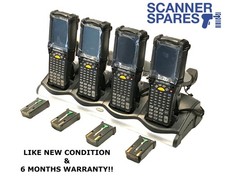 LOT OF 4 x Symbol MC92N0-GA0SXEYA5WR 1D - Windows CE 7.0 Charger Barcode Scanner