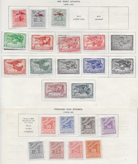 21 Greece Back of Book Stamps from Quality Old Antique Album 1941 1943