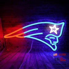 Patriots Logo Neon Sign for Rugby Football - Wall Decor