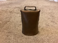 COPPER TONE METAL LIVESTOCK COW BELL OLD COWBELL