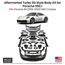 2019-2023 Porsche 911 992 Turbo Sd Style Full Body Kit Widebody Conversion