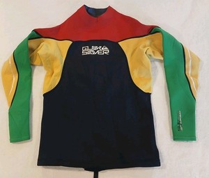 Quicksilver Syncro HyperStretch Wetsuit Top Long Sleeve Surf 1.5mm Youth XXL