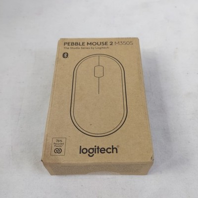 Logitech - Pebble Mouse 2 M350s Slim Lightweight Wireless Bluetooth Optical NEW 