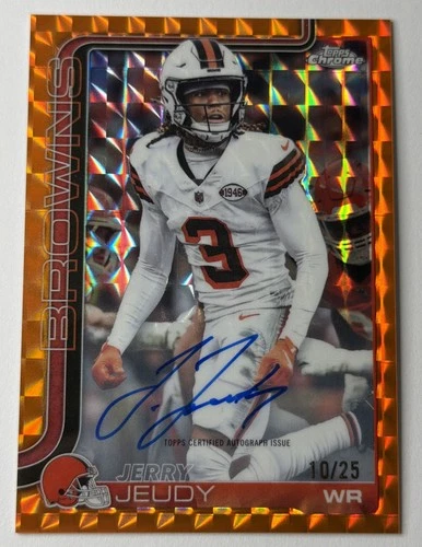 2025 Topps Chrome Jerry Jeudy Chrome Autographs (RAW)