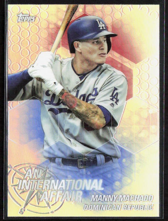 2018 Topps Update Chrome MANNY MACHADO An International Affair IA-MM Dodgers QTY