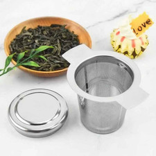 Stainless Steel Tea Strainer Infuser Basket Reusable Teapot Cup Filter