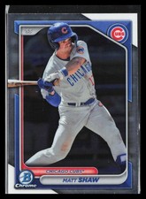 2024 Bowman Matt Shaw #BCP-30 Chrome Prospects Gold Refractors SN