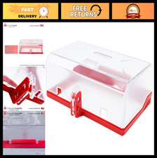Emergency Stop Button Cover Lockout - Rectangular Transparent Push Button Switch