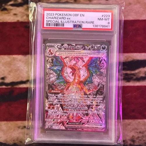 Pokémon Charizard ex Special Illustration Rare Holo 223/197 PSA 8
