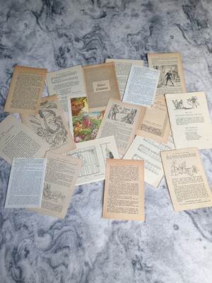 50 alte und antike Buchseiten Ephemera Junk Journal Collage Kunsthandwerk