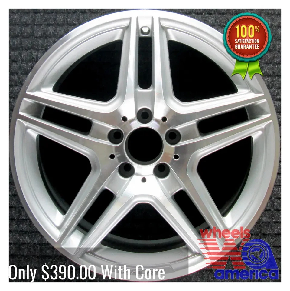 Wheel Rim Mercedes-Benz E550 18 2011-2013 2124013702 Factory Rear AMG OE 85147 - Image 2 of 4