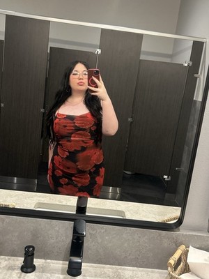 Red Black Floral Strappy Bodycon Mini Dress Square Neck Sleeveless Women