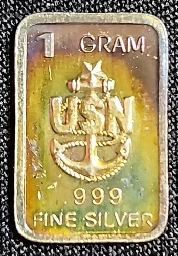 5 x 1 Gram .999 Fine Silver Bars and Round Lot Assorted Designs. Unique & Fun:)