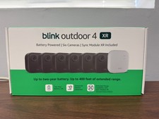 NEW Sealed, Blink Outdoor Wireless Camera kit 4 XR Newest Model, 6 Cameras set