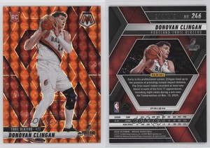 2024-25 Panini Mosaic Rookies Orange Prizm /249 Donovan Clingan #246 Rookie RC