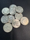 Lot of 10 40% Silver Clad Kennedy Half Dollars - Mixed Dates