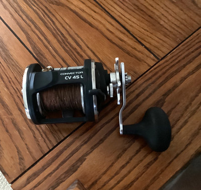 Okuma CONVECTOR CV45L  Right Handed Trolling Reel Prespooled with 125 Copper