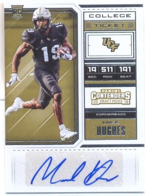 2018 Panini Contenders College Ticket Autograph Mike Hughes #294 (AU, RC)
