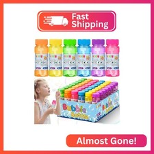 IJIGU Bubble Bottles 48 Pack 2oz , Bubbles for Kids, Bubble Solution with Bulk