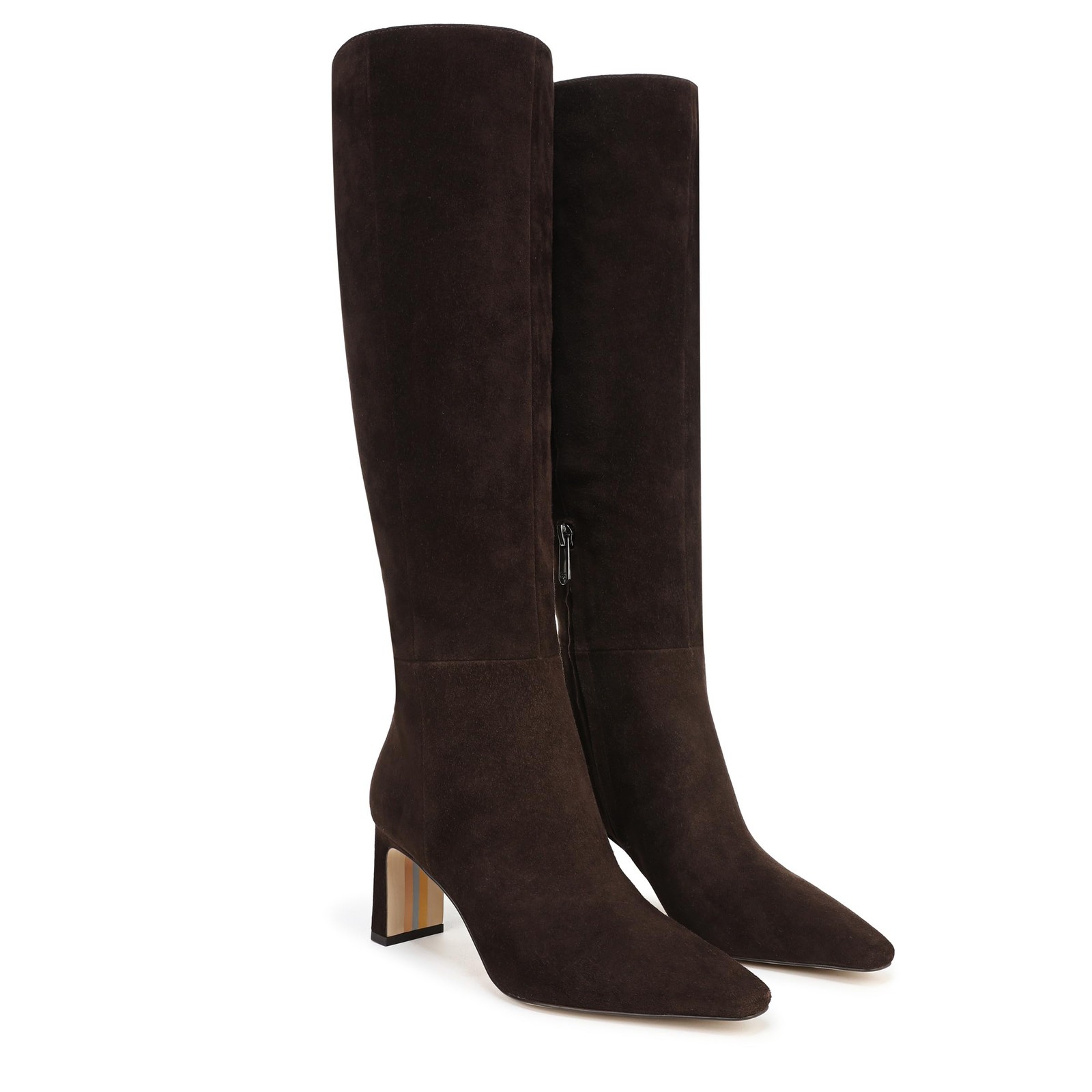 Sam Edelman Women's Sylvia Knee High Boot Chocolate Brown Extra Wide Calf image 7