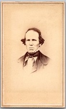 Antique CDV Circa 1860s Libbey Handsome Man In Suit Dover New Hampshire