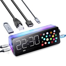Laptop Docking Station, 7-in-1 USB C Docking Station with Screen, Multiple Bu...