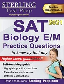 Sterling Test Prep SAT Biology E/M Practice Questio... | Buch | Zustand sehr gut