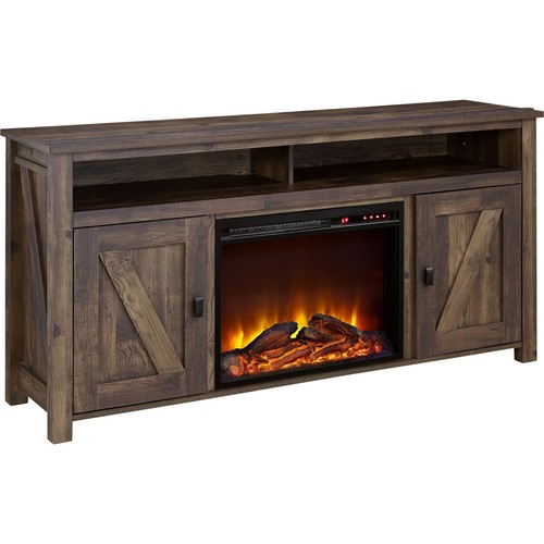 Farmington Electric Fireplace Console for TVs up to 60", Rustic - Picture 3 of 12