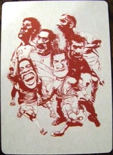 2010 Chinese Soccer All-Stars Football Playing Card Caricature Pick Your Player