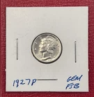 1927 P Mercury Silver Dime, Choice to Gem Uncirculated, Full Split Bands, FSB.