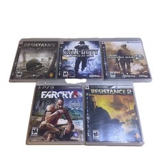 PS3 Lot Of 5 Games Call Of Duty COD, Modern Warfare, Ghosts, Resistance Far Cry
