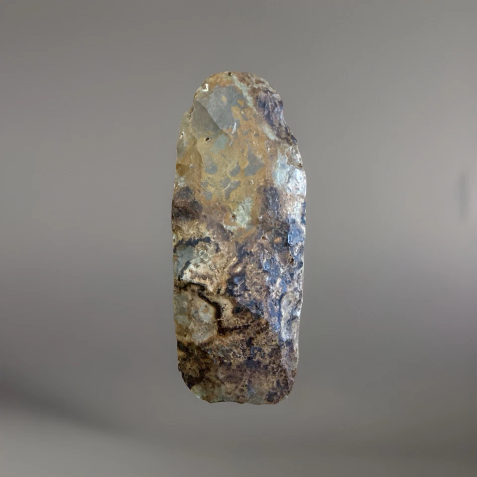 Artefato africano pré-histórico antigo de celta de sílex neolítico do Saara - Imagem 2 de 4