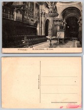 Postal Interior Coro El Escorial El Coro Madrid España Edición Café Miranda