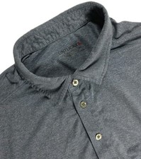 UNTUCKit Clavidor Polo Shirt Mens XL BLUE Short Sleeve Golf Performance