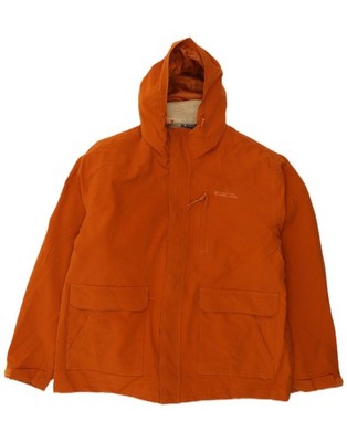 MOUNTAIN STORAGE Herren Windbreaker Jacke mit Kapuze UK 42 XL Orange DN08