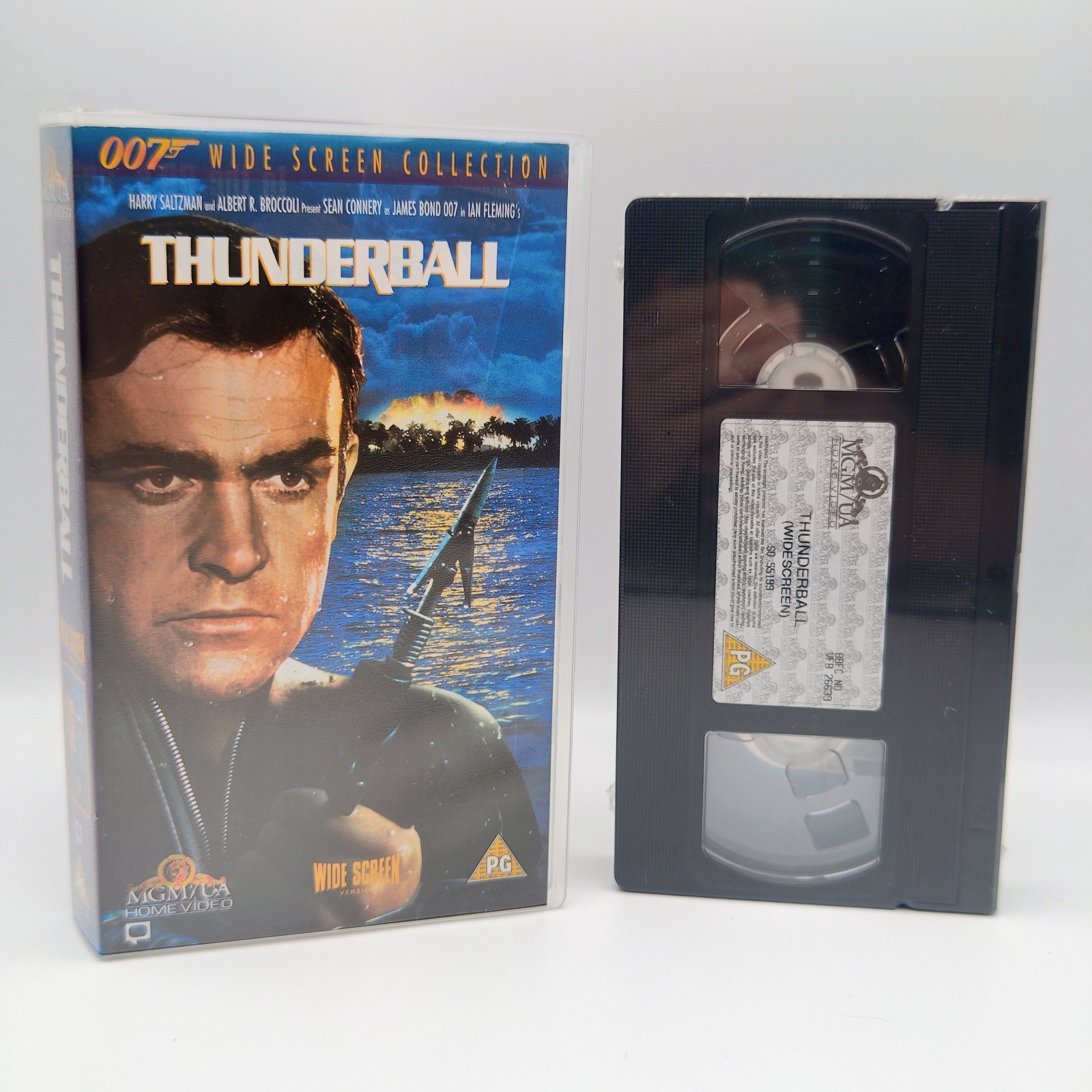 James Bond Thunderball VHS Wideacreen 007 New and Sealed Video Tape (1965)