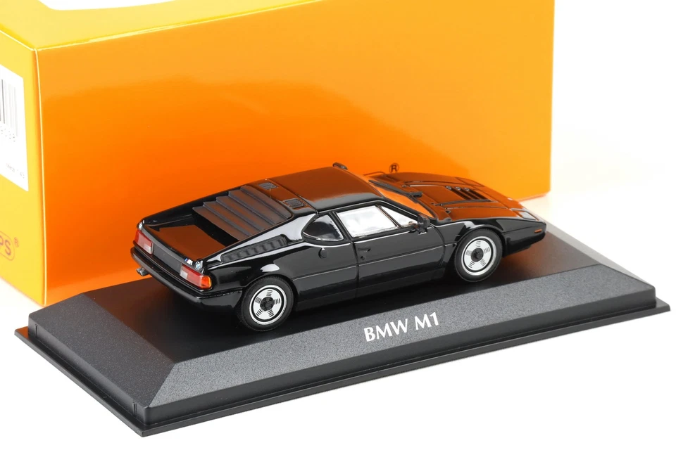 1:43 Minichamps Maxichamps BMW M1 Coupe 1979 Nero - Immagine 2 di 3