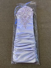 Party Costume adult Satin Fingerless Gloves Light Pink Elbow Sequin (CT)