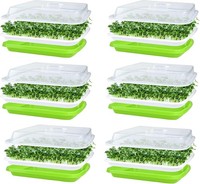 Keimschalen 6Pcs 32Cm X 26Cm Mit Deckel FüR Sprossen Mungbohnen Alfalfa 6 StüCk