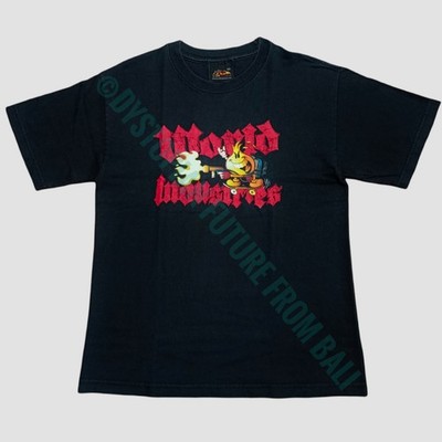 Rare Vintage World Industries Skateboards Flame Thrower Flameboy Cartoon T-shirt