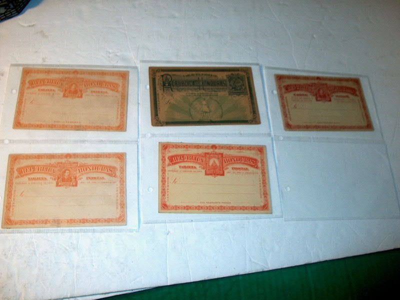 5-Early 20th Century Hamilton Bank Note Co. Republica Honduras POST CARDS
