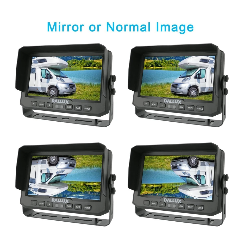 7 in 1080P AHD Wired Reverse Camera System for Tractor Truck RV - Image 4 of 4