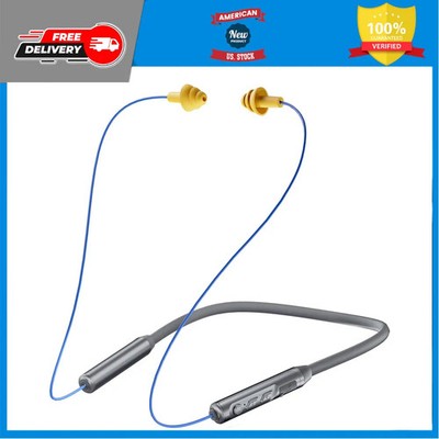 MIPEACE Bluetooth Neckband Earplugs 29dB Noise Reduction Wireless Earphones Gray