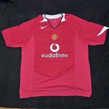 MANCHESTER UNITED 2004 2006 HOME SHIRT NIKE FOOTBALL XL