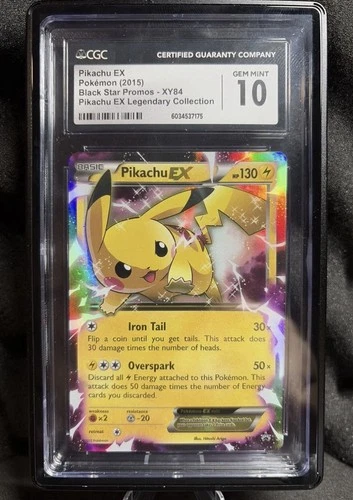 2015 Pokémon Pikachu EX Legendary Collection XY84 Black Star Promo CGC  10
