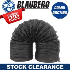 8" 200mm Kanały kombi Czarny PVC Elastyczny wentylator wyciąg powietrza